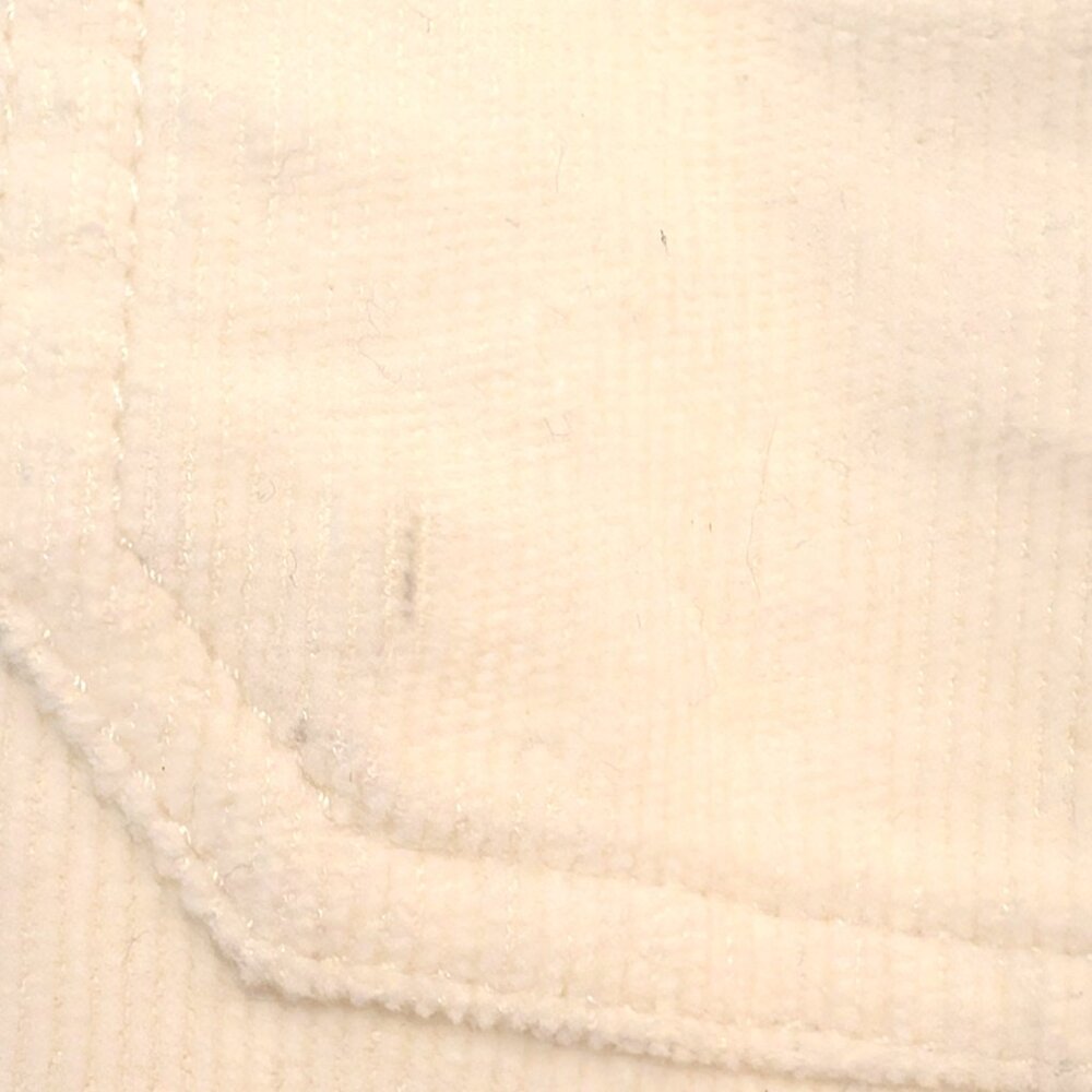 Faherty Womens Size 26 Egret White Corduroy Patch Pockets Wide Leg Pants Flaw - Picture 8 of 12